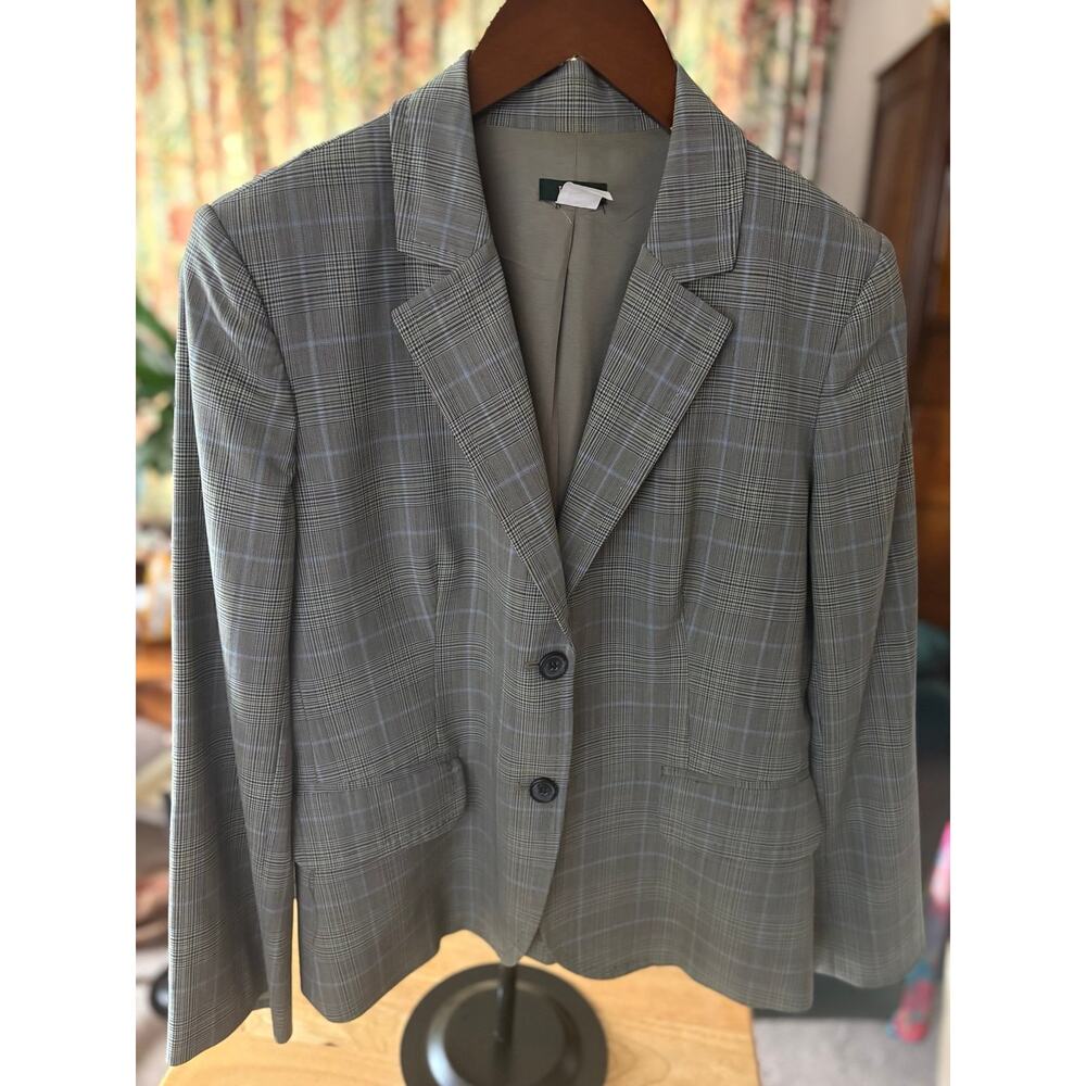 J Crew Plaid Blazer Sz 12
